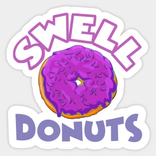 Swell Donuts (purple) Sticker